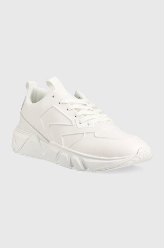Calvin Klein sneakersy skórzane LOW TOP LACE UP LTH HF HM0HM00995 biały SS23