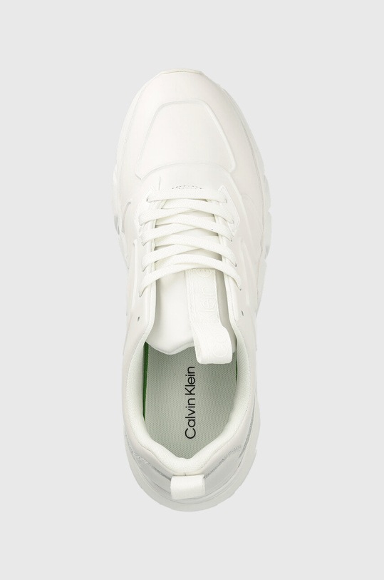 Calvin Klein sneakersy skórzane LOW TOP LACE UP LTH HF biały HM0HM00995