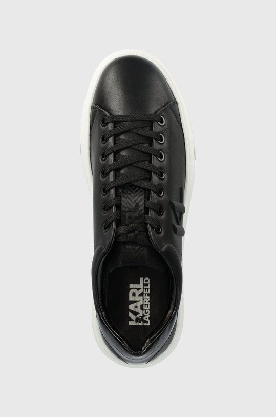 Karl Lagerfeld sneakersy skórzane MAXI KUP czarny KL52215.000