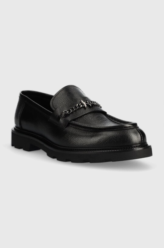 Kožené mokasíny Karl Lagerfeld MOKASSINO LUG KL11575.000 čierna SS23