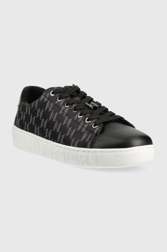 Karl Lagerfeld sneakersy skórzane KL51013A KUPSOLE III KL51013A.H0M czarny SS23
