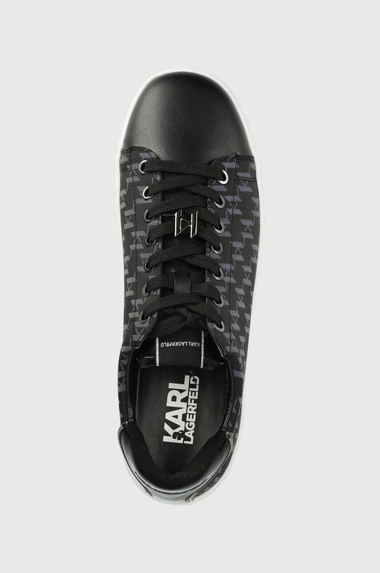 Karl Lagerfeld sneakersy skórzane KL51013A KUPSOLE III czarny KL51013A.H0M