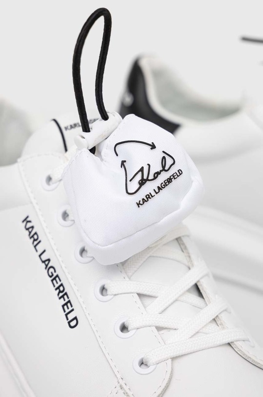 Karl Lagerfeld sneakersy skórzane KL52526 KAPRI MENS KL52526.011 biały