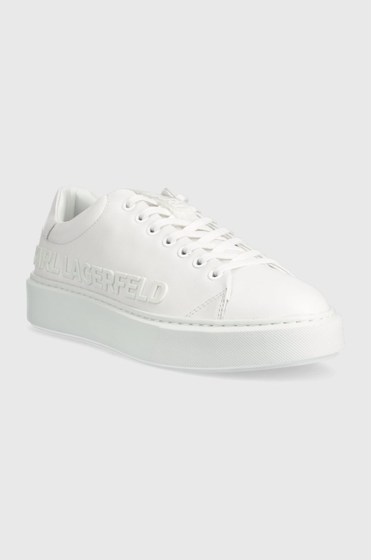 Karl Lagerfeld sneakersy skórzane MAXI KUP KL52225.01W biały SS23