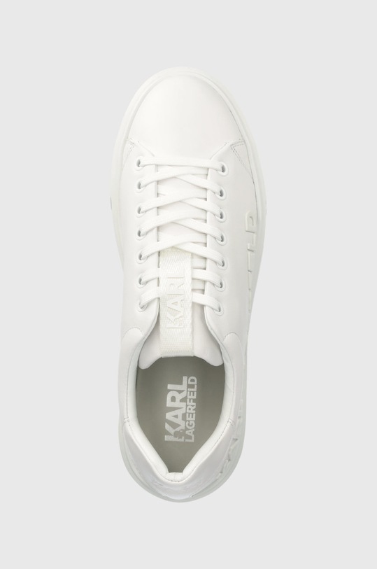 Karl Lagerfeld sneakersy skórzane MAXI KUP biały KL52225.01W