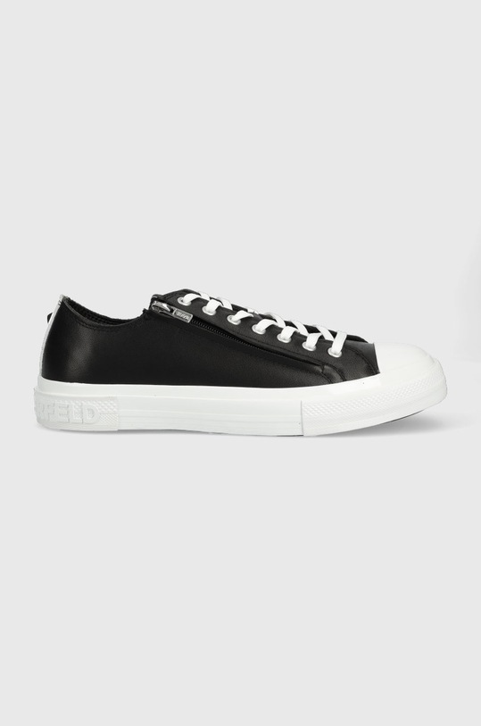 Karl Lagerfeld tenisówki skórzane KAMPUS III tekstylny czarny KL50325.000