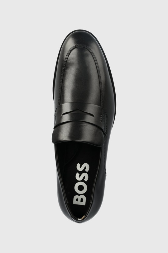 Kožené mokasíny BOSS Colby černá 50487115.001
