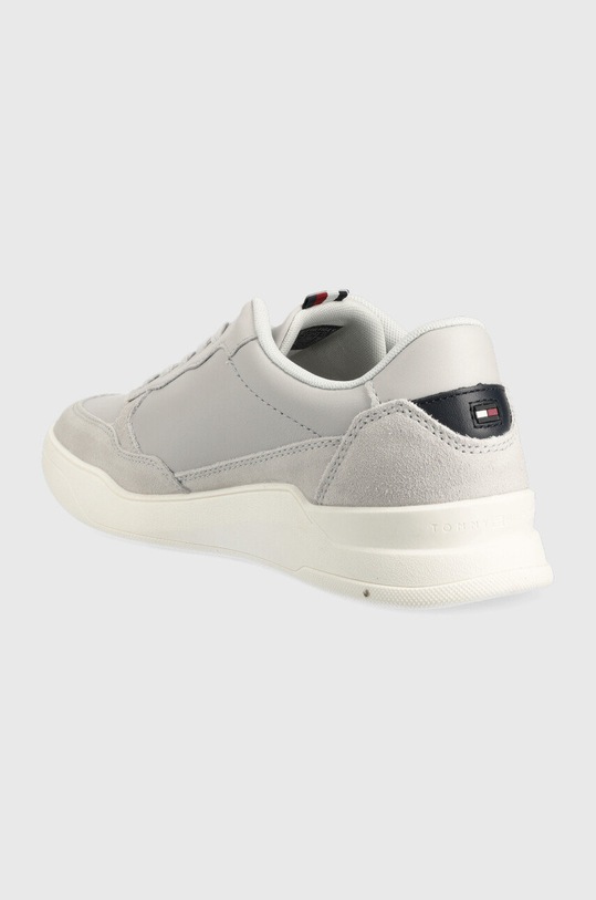 Obuwie Tommy Hilfiger sneakersy skórzane FM0FM04358 ELEVATED CUPSOLE LEATHER MIX FM0FM04358 szary