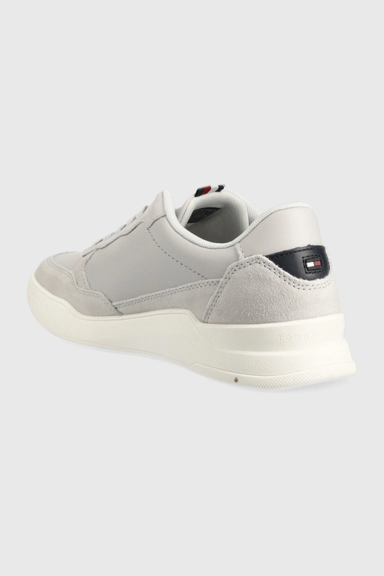 Cipők Tommy Hilfiger bőr sportcipő FM0FM04358 ELEVATED CUPSOLE LEATHER MIX FM0FM04358 szürke