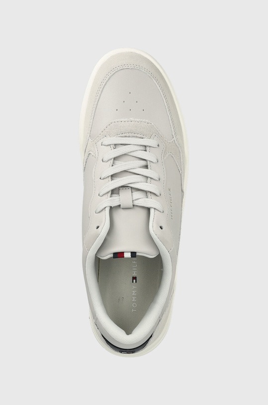 Tommy Hilfiger sneakersy skórzane FM0FM04358 ELEVATED CUPSOLE LEATHER MIX szary FM0FM04358