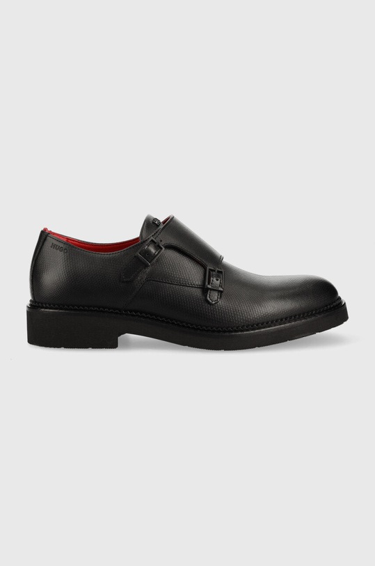 Кожени половинки обувки HUGO Luxity изкуствен черен 50486286.001
