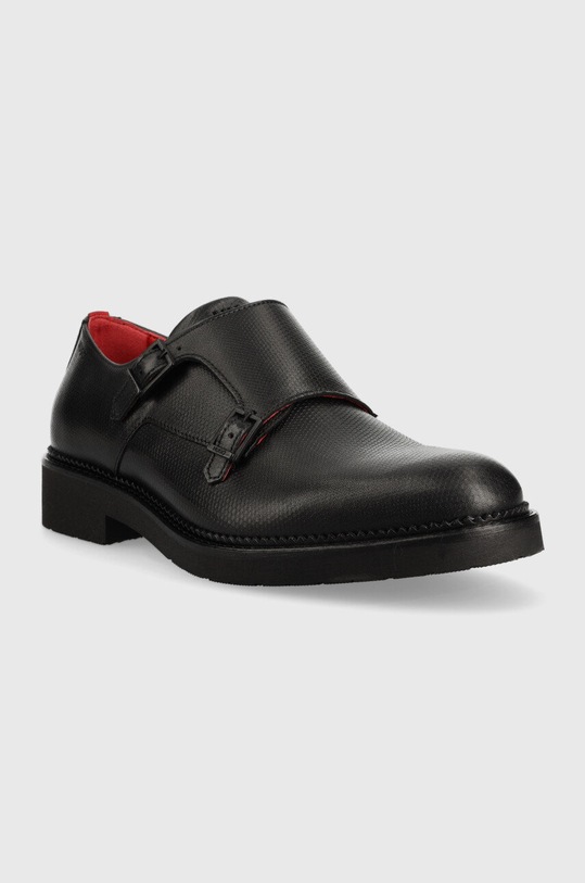 Кожени половинки обувки HUGO Luxity 50486286.001 черен SS23