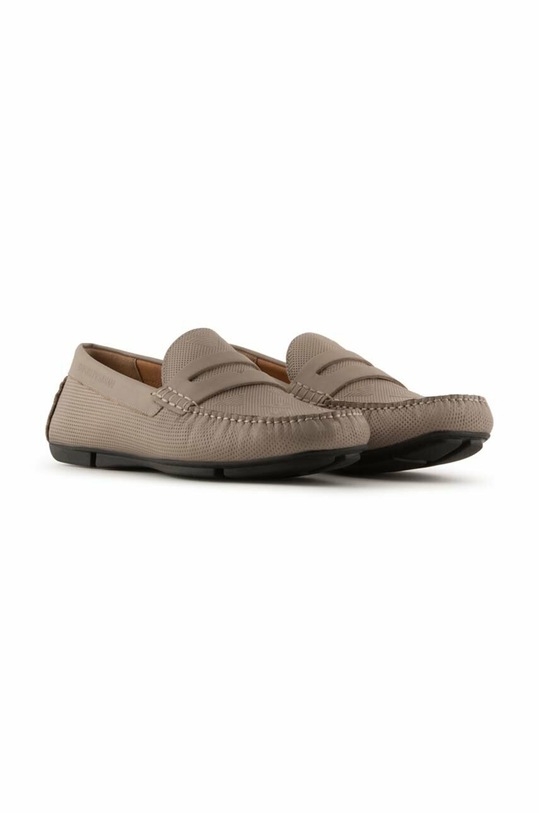 Emporio Armani mocasini din piele intoarsa X4B146 XN784 S747 X4B146.XN784.S747 maro SS23