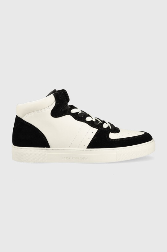 Emporio Armani sneakersy skóra zamszowa czarny X4Z119.XN777.N814