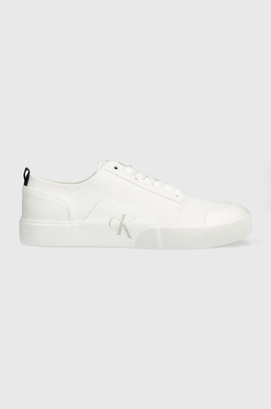 Calvin Klein Jeans tenisówki SKATER VULC LOW LACEUP BADGE Planet friendly biały YM0YM00598