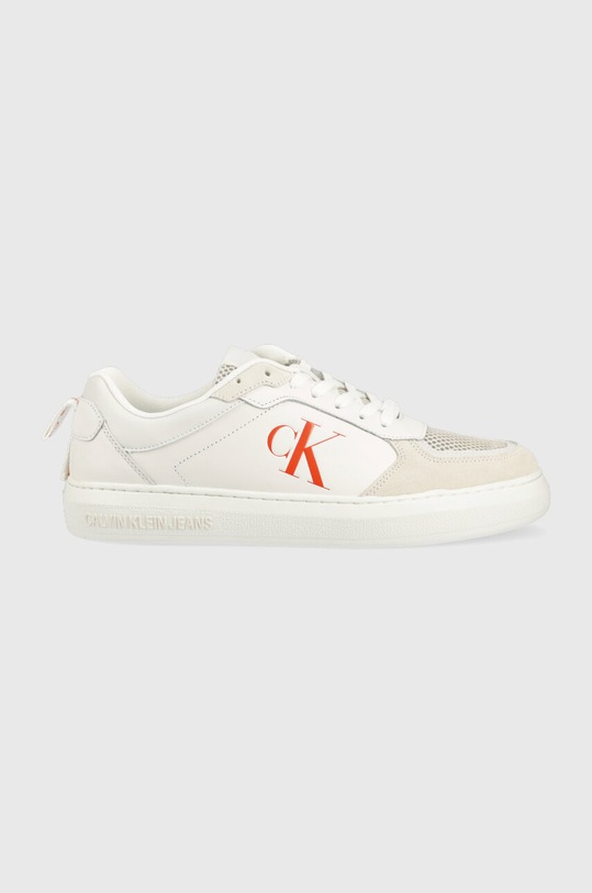 Calvin Klein Jeans sneakersy CASUAL CUPSOLE XRAY skóra zamszowa biały YM0YM00607