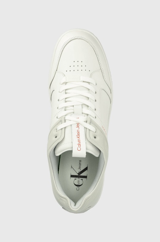 Tenisice Calvin Klein Jeans BASKET CUPSOLE HIGH/LOW FREQ bijela YM0YM00611