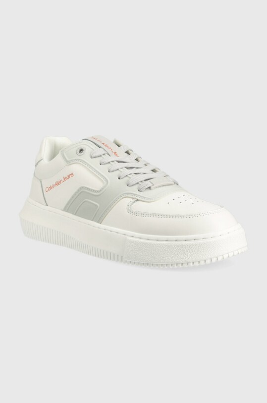 Calvin Klein Jeans sneakersy CHUNKY CUPSOLE HIGH/LOW FREQ YM0YM00613 biały SS23