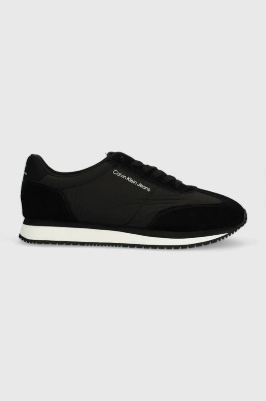 Кросівки Calvin Klein Jeans RETRO RUNNER WINGTIP MIX замша чорний YM0YM00620