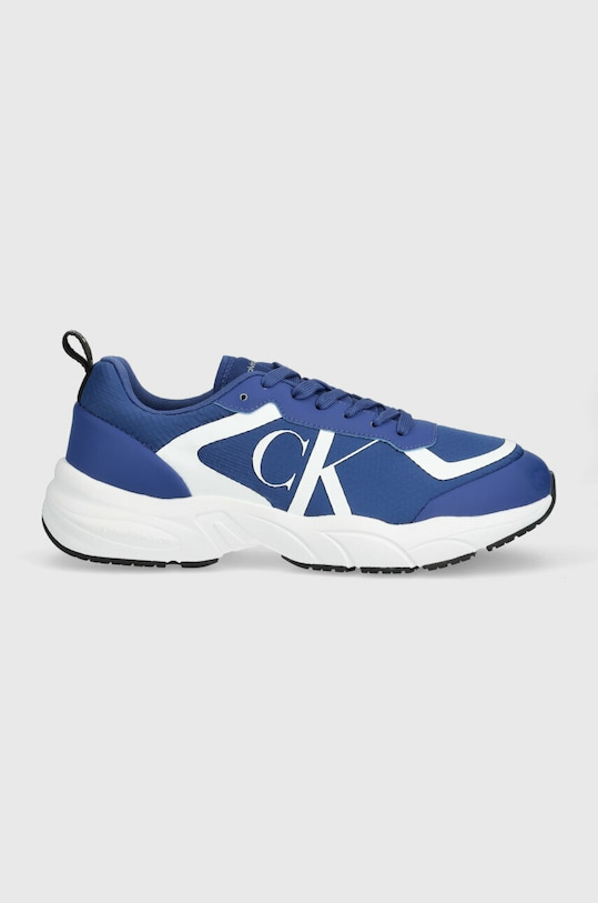 Calvin Klein Jeans sneakersy RETRO TENNIS MESH imitacja skóry licowej niebieski YM0YM00638
