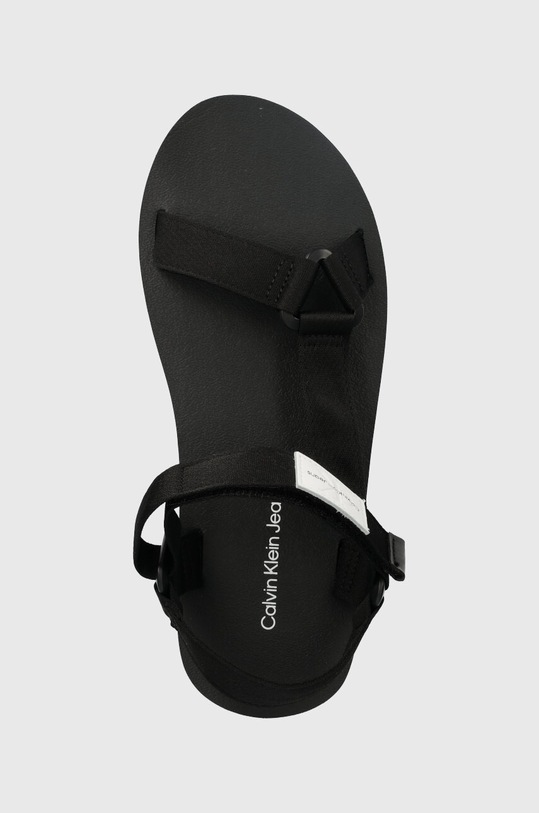 Calvin Klein Jeans sandały PREFRESATO WEBBING BADGE STORY czarny YM0YM00639