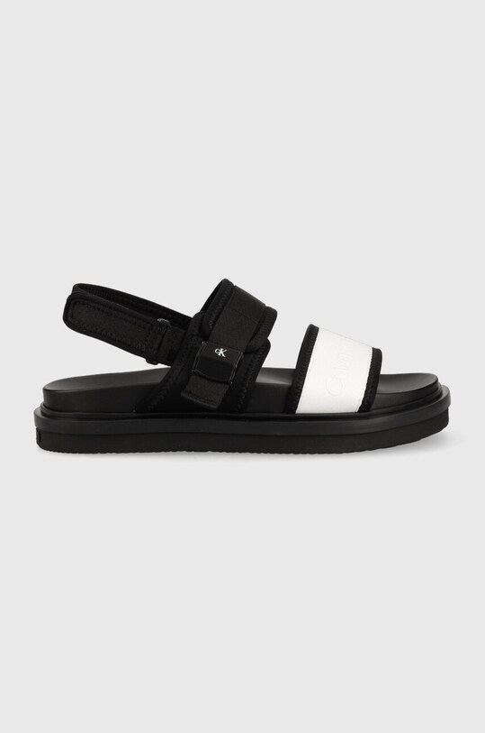 Calvin Klein Jeans sandały SANDAL HARDWARE Planet friendly czarny YM0YM00643
