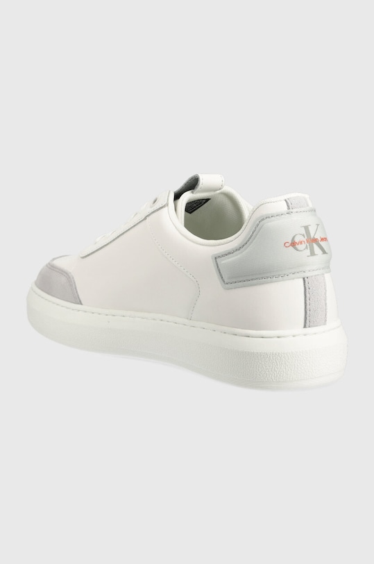 Obuwie Calvin Klein Jeans sneakersy skórzane CASUAL CUPSOLE HIGH/LOW FREQ YM0YM00670 biały