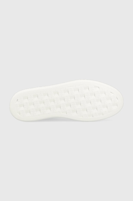Calvin Klein Jeans sneakersy skórzane CASUAL CUPSOLE HIGH/LOW FREQ YM0YM00670 biały