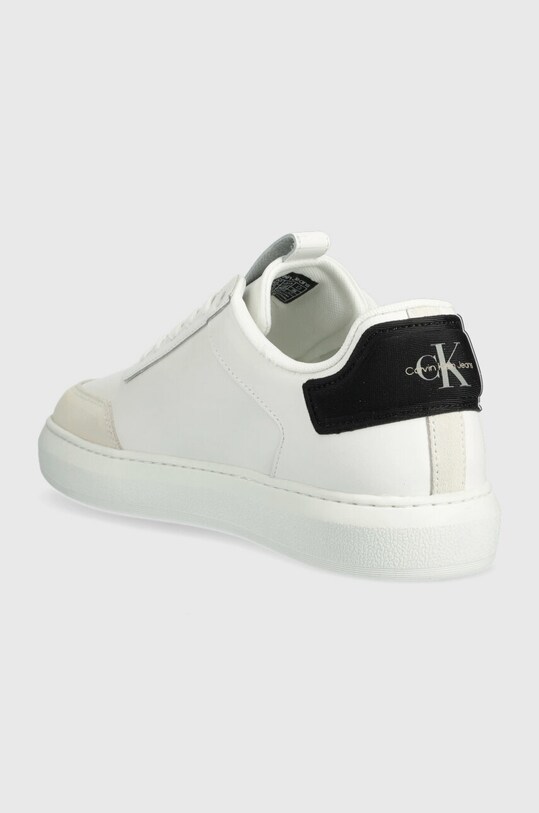 Scarpe Calvin Klein Jeans sneakers in pelle CASUAL CUPSOLE HIGH/LOW FREQ YM0YM00670 bianco