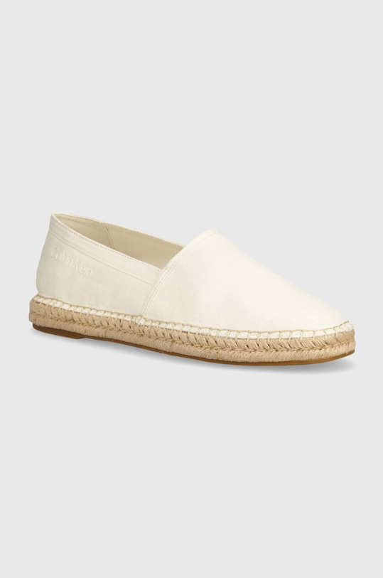 Calvin Klein espadryle ESPADRILLE CV Planet friendly beżowy HM0HM00539