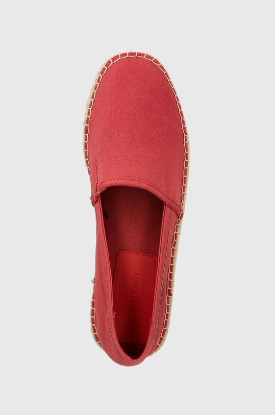 Espadrilky Calvin Klein ESPADRILLE CV červená HM0HM00539