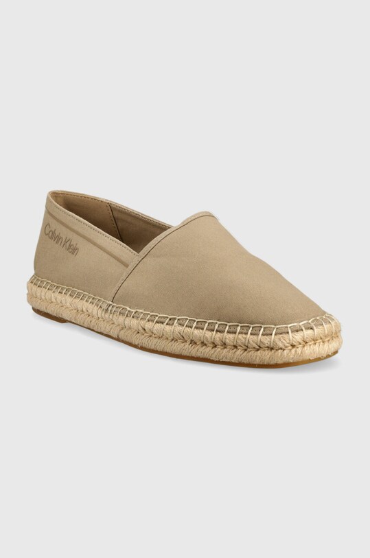 Calvin Klein espadryle ESPADRILLE CV HM0HM00539 beżowy SS24