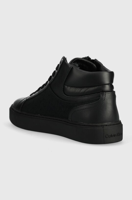 Obuv Tenisky Calvin Klein HIGH TOP LACE UP W/ZIP MONO JQ HIGH HM0HM01014 čierna