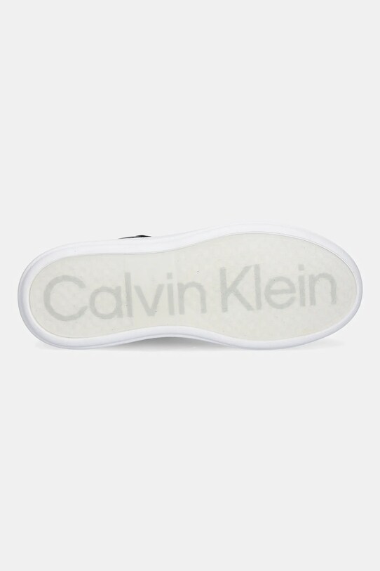 Calvin Klein sneakersy skórzane LOW TOP LACE UP LTH HM0HM01016 czarny