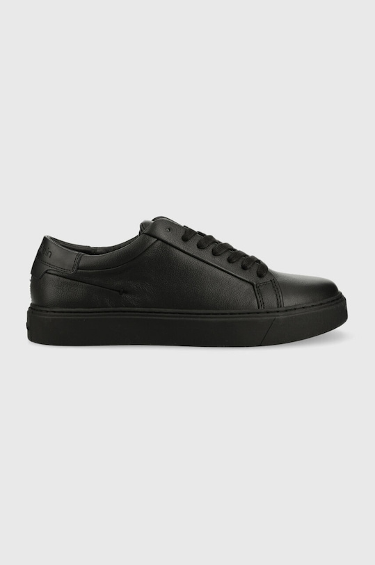 Calvin Klein sneakersy skórzane LOW TOP LACE UP PB niska czarny HM0HM01019