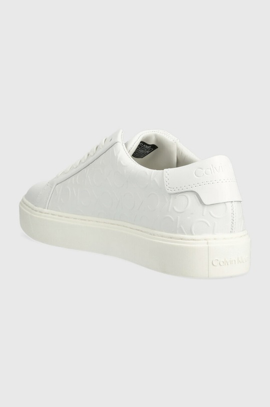 Obuwie Calvin Klein sneakersy skórzane LOW TOP LACE UP MONO HF HM0HM01068 biały
