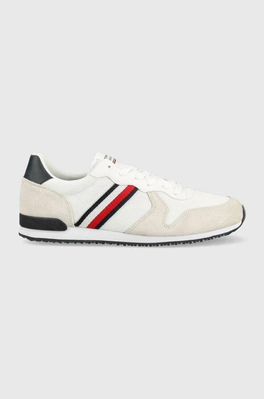 Superge Tommy Hilfiger ICONIC MIX RUNNER Prijazno od planeta bela FM0FM04733