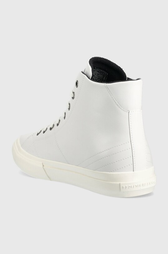 Obuwie Tommy Hilfiger sneakersy skórzane TH HI VULC STREET LEATHER FM0FM04739 biały