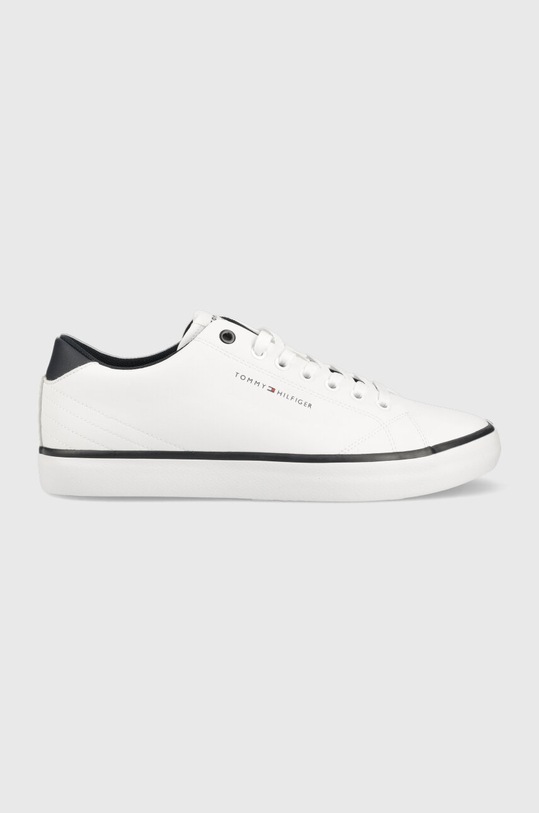 Tommy Hilfiger tenisówki skórzane TH HI VULC CORE LOW LEATHER skóra powlekana biały FM0FM04731