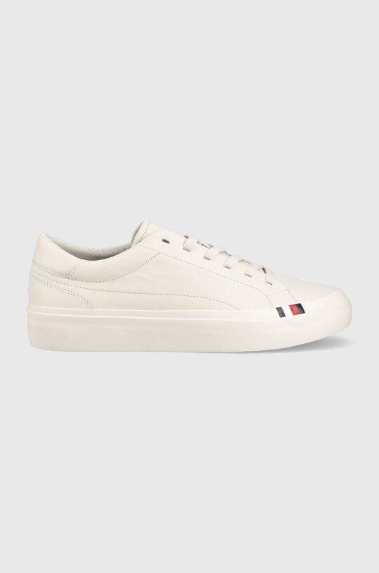Шкіряні кросівки Tommy Hilfiger ELEVATED VULC LEATHER LOW низька білий FM0FM04418