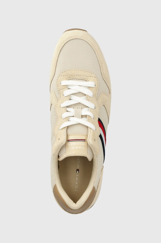Αθλητικά Tommy Hilfiger ICONIC SEASONAL MIX RUNNER μπεζ FM0FM04736