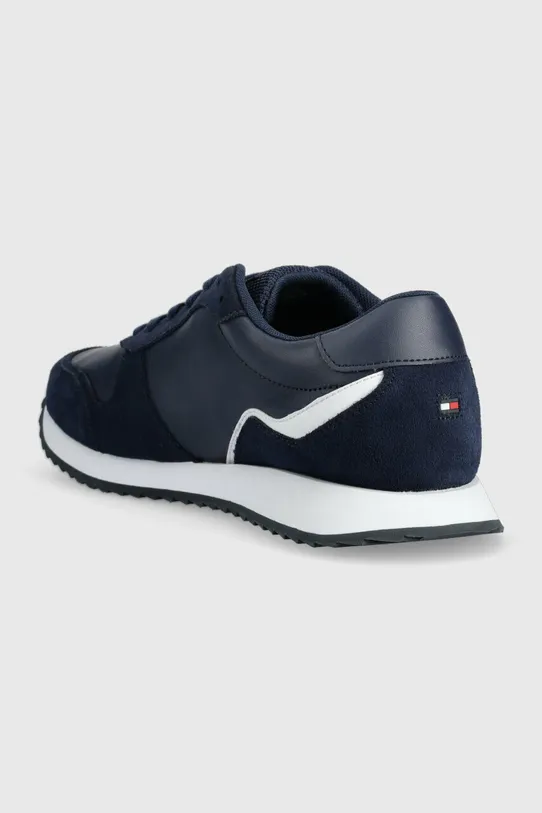 Obuwie Tommy Hilfiger sneakersy skórzane RUNNER EVO LEATHER FM0FM04479 granatowy