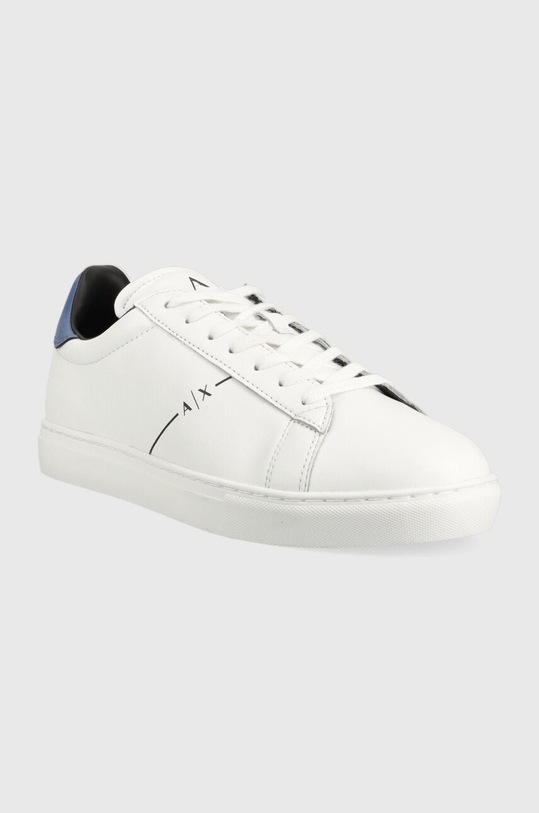 Armani Exchange sneakersy skórzane XUX001.XV093.K709 biały SS23
