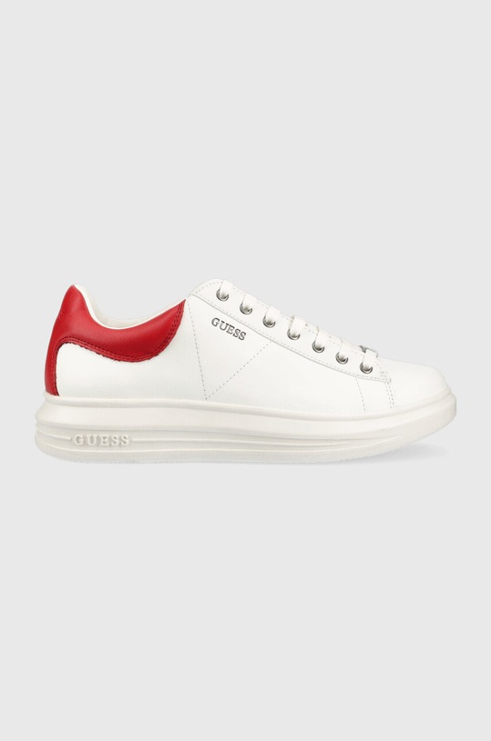 Guess sneakersy VIBO imitacja skóry licowej biały FM5VIB.ELE12.WHIRE