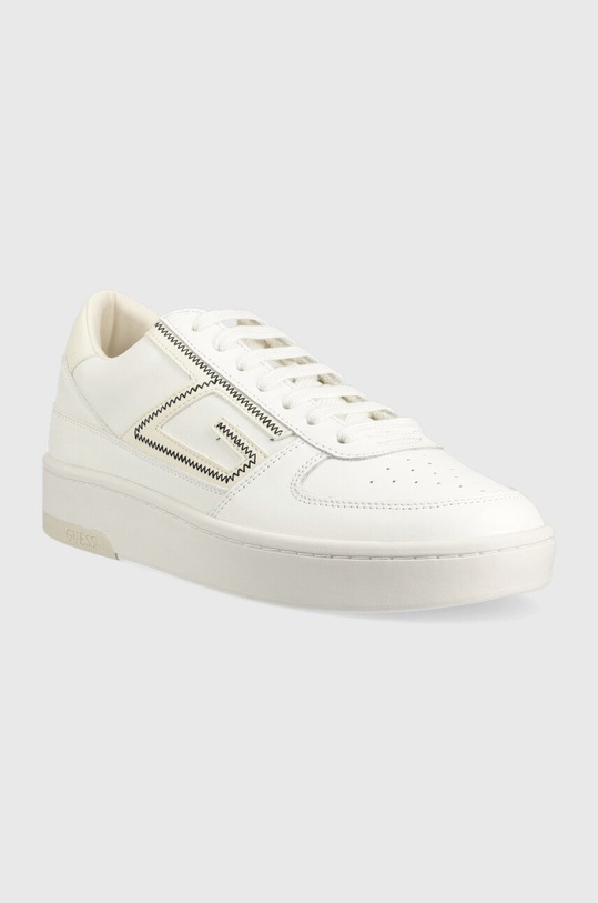 Guess sneakersy skórzane Silea FM5SIL.ELE12.WHIWH biały SS23