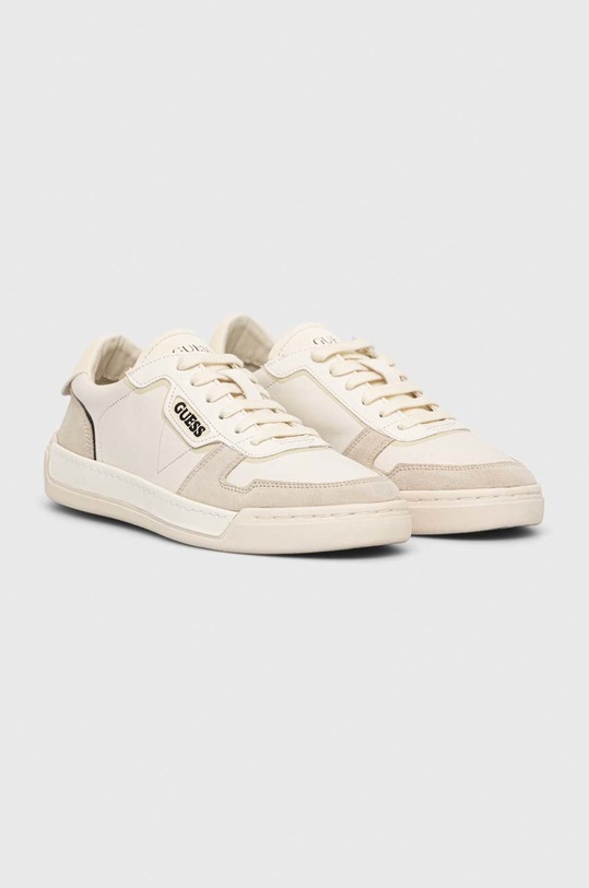 Guess sneakersy STRAVE VINTAGE FM5STV.LEA12.WHIWH beżowy SS23
