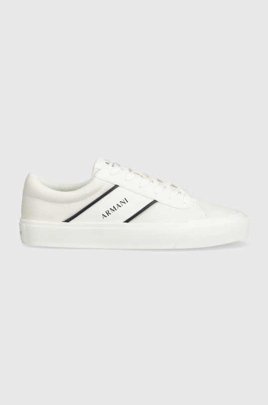 Tenisky Armani Exchange imitace kůže bílá XUX165.XV652.S522