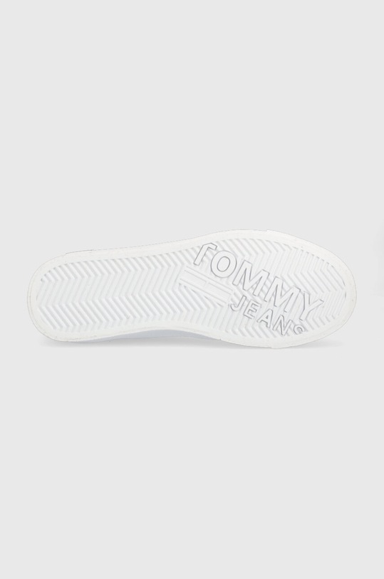 Kožené tenisky Tommy Jeans VULCANIZED ESS EM0EM01106 bílá