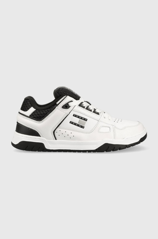 Tommy Jeans sneakers SKATER TONGUE piele alb EM0EM01158