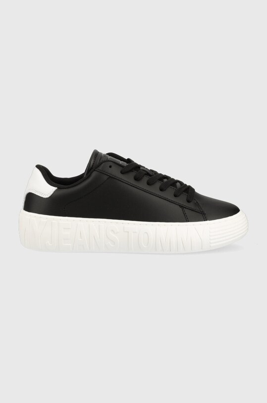 Кожаные кроссовки Tommy Jeans LEATHER OUTSOLE низкая чёрный EM0EM01159